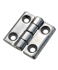 Beefy Heavy Duty Stainless Steel Thickened Hinge For Industrial Automation Equipment 60x60x8 showing front view.