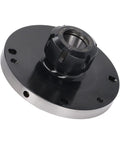 Heavy Duty 7 Hole Collet Chuck For CNC Milling And Engraving With Precision Carbon Steel Build fits 125 mm workpieces, featuring a black finish.