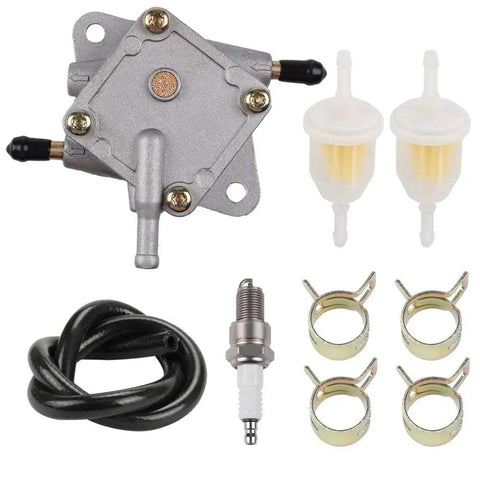 Golf Cart Fuel Pump For EZGO 295cc 350cc TXT And Medalist 4 Cycle Models 1994 Up With Fuel Filter Line Spark Plug Replacement