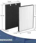 Air 220 Filter Replacement Kit For Bissell Air320 Air Purifier Includes 2678 True HEPA Filter With Pre Filter And 2677 Activated Carbon Filter