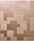 10 Sheet Peel And Stick Tile Backsplash With Sleek Stainless Steel Look For Kitchen Stove, 12x12 Inch Self Adhering Mosaic Tiles