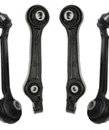 Heavy Duty Front Control Arm And Tie Rod Set Kit Replaces K80996 And K620178 Perfect Fit For Dodge Charger Challenger 300 Cars From 2011 To 2017 With Pre Installed Bushings And Hardware Ready For Tough Street Driving Repairs, black steel suspension parts
