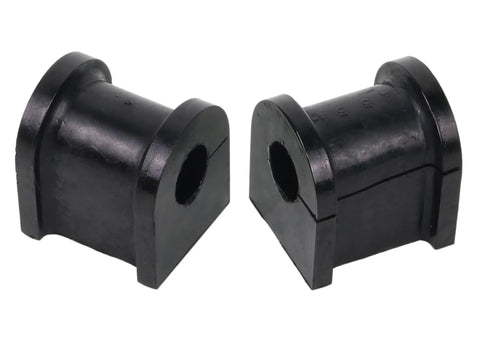 REV004.0068 Front 17mm Black Sway Bar Mount Bushing Premium Beefed Up Polyurethane Kit, pair shown