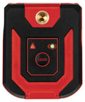 Close-up front view of 50 Ft Red Self Leveling Cross Line Laser Level With Horizontal And Vertical Lines, USB Rechargeable.
