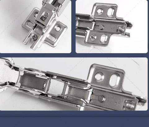 165 Degree Self Closing Heavy Duty Cabinet Hinge For Kitchen Wardrobes And Auto Storage Systems C98 Compatible, zinc alloy build close-up