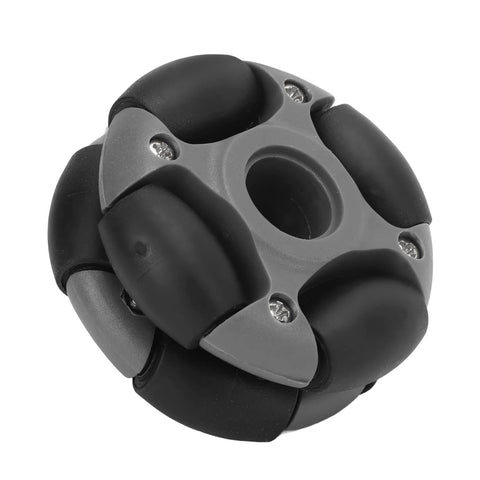 nylon 360 degree robot wheel black and gray 48mm for ground mobility applications