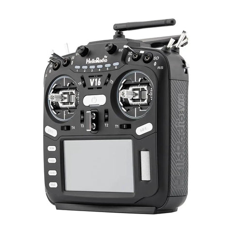 V16Max ELRS CNC Hall Gimbals Radio Transmitter With 16 Channels 2.4G Mode 2 For RC Drones EdgeTX OpenTX Ready LED Black