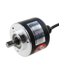 Front view of E50S8 8mm Shaft Type Servo Motor Encoder With Solid Shaft Dual Rotary Encoder For Precision Motion Control 1 Piece Pack