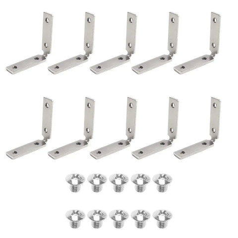 Effortless Install Right Angle Cabinet Corner Mounting Plates And Brackets For Cabinets And Wardrobes, screws included