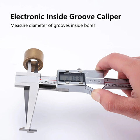 Electronic Inside Groove Caliper With Upper And Lower Jaw Grooves, 6 Inch 150mm Digital Caliper, 0.01mm Resolution in use