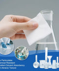 Synvicovan cleanroom wipes, 6x6 in, cellulose/polyester blend, lint-free, 300 pcs