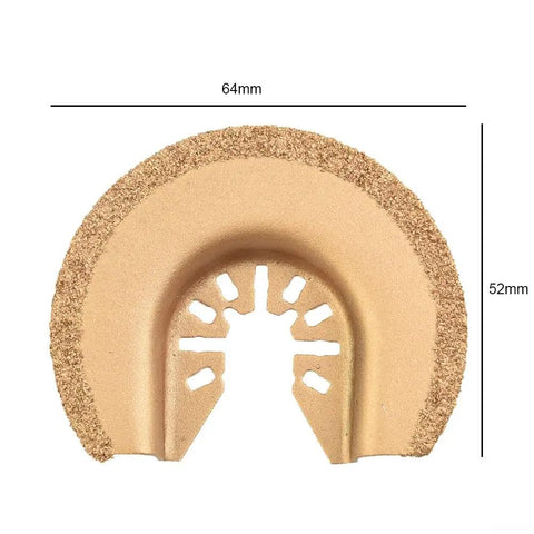 64mm Half Diamond Oscillating Tool Blade For Multi Tools With Quick Release For Grout Mortar And Concrete Removal In Home DIY