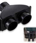2.5 Inch ABS Vacuum Y Connector Splitter With Independent Blast Gates For Dual Hoses, Dust Collection Adapter DIY