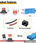 Power Wheel Battery Adapter For 18V Cordless Battery To Peg Perego Ride On Toy Conversion Kit With Fuse Holder And Wire Harness