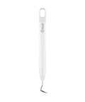 Cricut basic tool with white plastic handle and curved metal hook tip