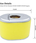 Dimensions of air filter for Carburetor For Coleman CT200U BT200 B200 Mini Bike Go Kart 196cc Predator 212cc Engine