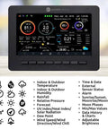 Ultrasonic Smart Weather Station With Full Color TFT LCD Display And All In One Sensor Array For Indoor Outdoor Temperature Humidity Barometer And Rain Gauge Real Time Updates Every Five Seconds No Moving Parts Perfect For Your Smart Home No Joke