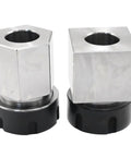 ER-32 Collet Chuck Block Set for CNC Lathe and Engraving Gear, Square and Hex Workpiece Holder, Replacement Part AA006, Multi Angle Drilling