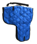 Western Padded Saddle Carrier With Water Resistant 420D Nylon, Turquoise Polka Dots Saddle Bag