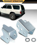 Toyota 4Runner Panhard Correction Kit PCK For 3rd Gen 1996 To 2002 Bolt On Frame Mount Alignment Drop Bracket With Two Hardened 3mm Spacers Easy Slide On Install For Better Steering And Precise Wheel Alignment, bracket set with spacers