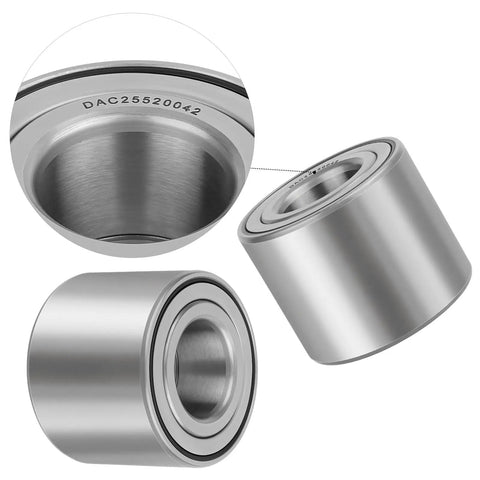 Close-up of Rear Wheel Bearing Kit For ATV UTV Beefed-Up Heavy Duty Replacement For Mule showing stainless steel material