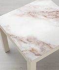 Tabletop covered with Marble Peel And Stick Countertop Wallpaper 35.4 By 196.8 Inches Removable Gold White Matte