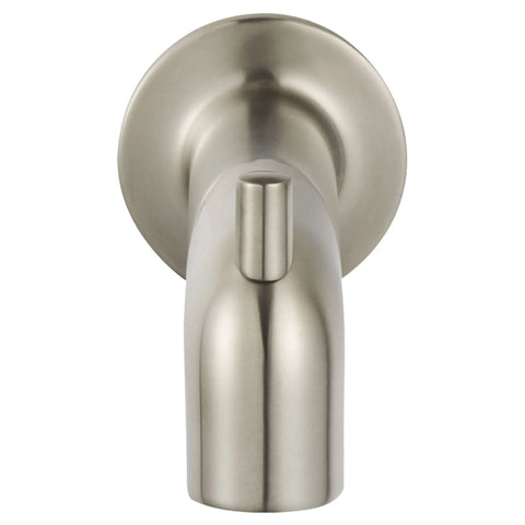 Studio S Slip On Diverter Tub Spout in Brushed Nickel, 6 Inch Spout Center, All Metal Construction for Half Inch Copper Pipe