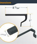 Dimensions of 8 Inch Bench Holdfast Clamps for Three-Quarter Inch Bench Dog Holes and MFT Tables with 11/16 inch hole size