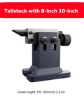 Tailstock for Heavy Duty 3 Jaw Chuck Indexing Head With Tailstock For CNC Milling Machines, 8-inch 10-inch size shown