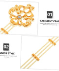 Gold pendulum with ornate design from DIY Ready Pendulum Clock Movement Replacement For Wall Clocks
