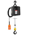3 In 1 Electric Hoist Winch 1100 Lb Capacity 1500W Portable Crane With Wired And Wireless Remote, front view