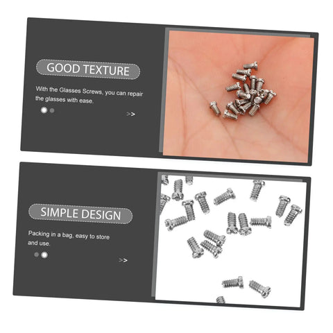Metal Eyeglasses Repair Screws Kit, Small Replacement Set For Glasses, Sunglasses, And Watches, Durable Screws For Quick Fixes