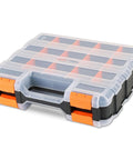 Built Tough Small Parts Organizer With 34 Compartments And Removable Dividers Double Sided Storage Box For Hardware Screws Nuts