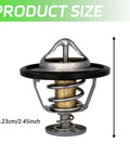 Heavy Duty Coolant Engine Thermostat With Gasket, 6.23cm size, features durable spring mechanism, fits Honda vehicles.