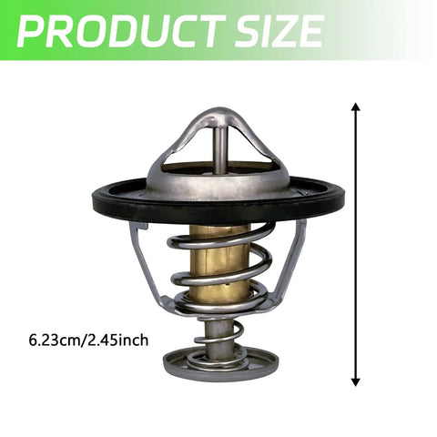 Heavy Duty Coolant Engine Thermostat With Gasket, 6.23cm size, features durable spring mechanism, fits Honda vehicles.