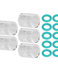Ultimate Welding Glass Cup Set Fits WP 20 25 17 18 26 Tig Models Includes 5 Cups And 10 O Rings Plus Storage Box for welding projects.