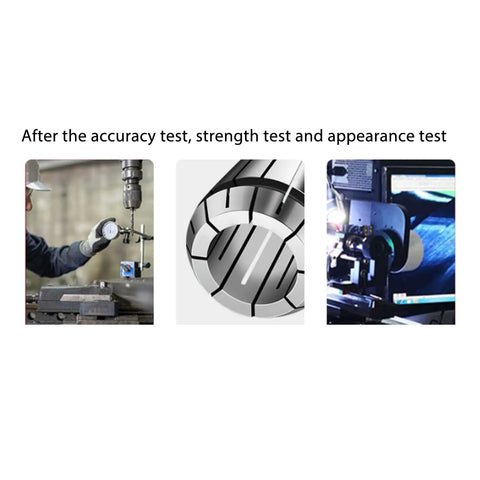 Spring Collet Chuck For CNC Engraving And Milling Lathe Tools with Tight Clamp shown in testing process