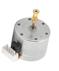 Smooth Running 3 Speed Turntable Motor Replacement, DC 12V Brush Electric for Record Player with brass shaft and mounting connectors.