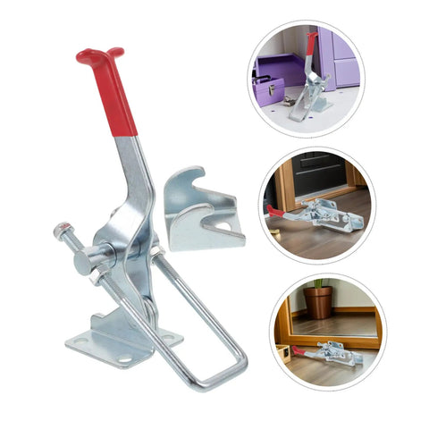 Heavy Duty Toggle Latch Clamp for Tool Boxes and Jigs, 2183 Lbs Holding Capacity, Galvanized Iron With Hydrophobic Sealing and Anticorrosive Treatment, Adjustable Metal, Weatherproof Quick Release Design on toolbox