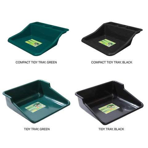 Green One Piece Potting Tray For Indoor Outdoor Gardening, Mess Free Planting Surface, Recycled Plastic, Lightweight Durable Tidy Tray, 24.5 Inch Long By 22 Inch Wide By 8 Inch High, Versatile Use