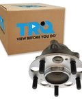 Rear Wheel Bearing And Hub Assembly For 2015-2020 Acura TLX And 2018-2022 Honda Accord LX Sport Touring EX-L SE Driver Or Passenger Side Replacement High Quality Hub Bearing Unit DIY Friendly Install, front view with packaging box