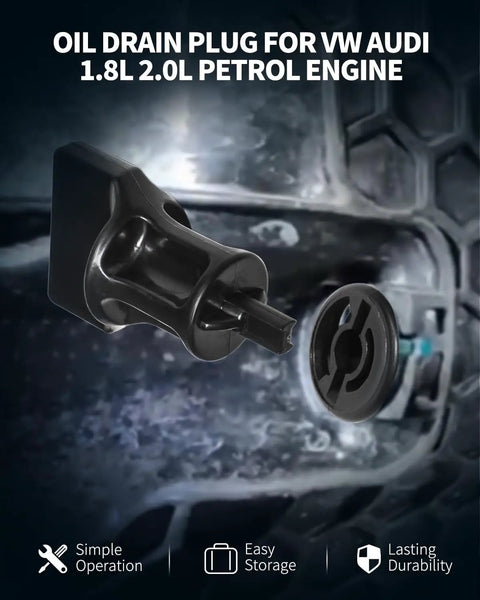 No Leak Oil Drain Plug Set With Removal Tool 6 Pack Compatible With Volkswagen 1.8L 2.0L Petrol Engines And Audi Lineup