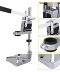 Knock Out Precise Holes Like A Pro With This Bench Drill Press Stand featuring a solid steel base and adjustable guide.