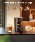 8 In 1 Milk Frother And Steamer With 21oz Capacity Detachable Design Three Temperature Settings Electric Hot And Cold Foam Maker