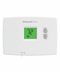 Horizontal PRO 1000 Non Programmable Thermostat For Heat Only Systems With Backlit Display Dual Powered No Fuss Manual Control