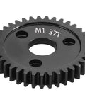 37T M1 spur gear 1.0 metric pitch hardened steel upgrade beefed up main gear mod 1 for 1/8 and 1/10 scale RC cars close-up