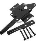 Heavy Duty Garden Gate Hinges One Set Rust Resistant Steel Hardware For Wooden Outdoor Fences Built Tough Weatherproof Gear No Sweat Installation Super Solid Top Notch Backyard Upgrade with screws and spring