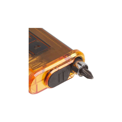 DEWALT screwdriver bit set with magnetic drive guide in orange translucent case (14-piece)