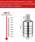 Auto water level float valve, stainless steel, 20mm thread, 89mm tall, 48mm diameter