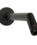 Neo 7 Shower Arm And Flange In Matte Black With Solid Brass Construction Includes Arm And Flange Durable Metal Build